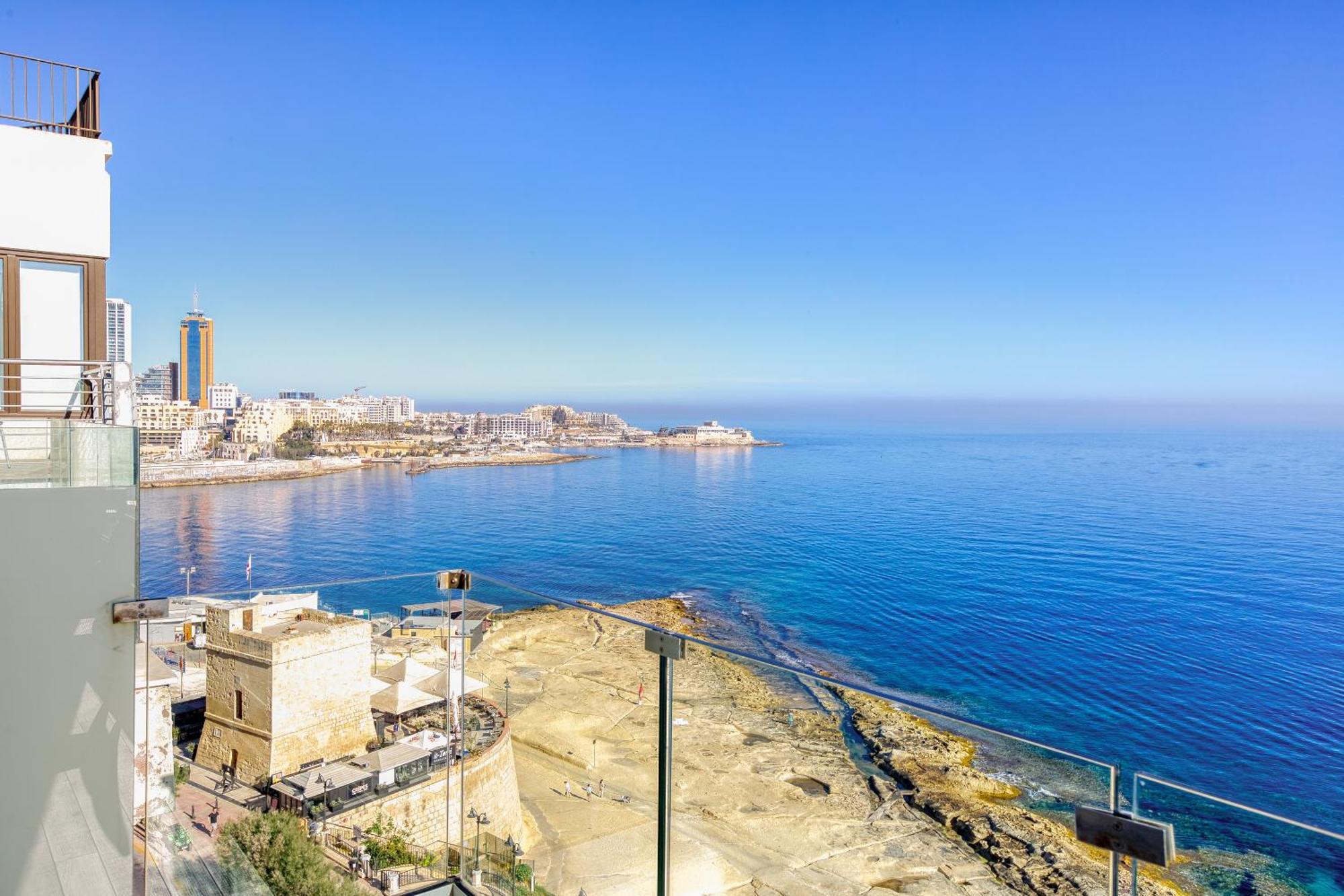 Seafront Sliema Apartment With Balcony & Sea Views By Jl Exterior foto